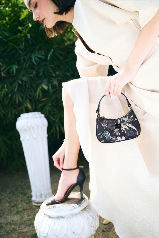 Fleur Mini Bag- Black Floral