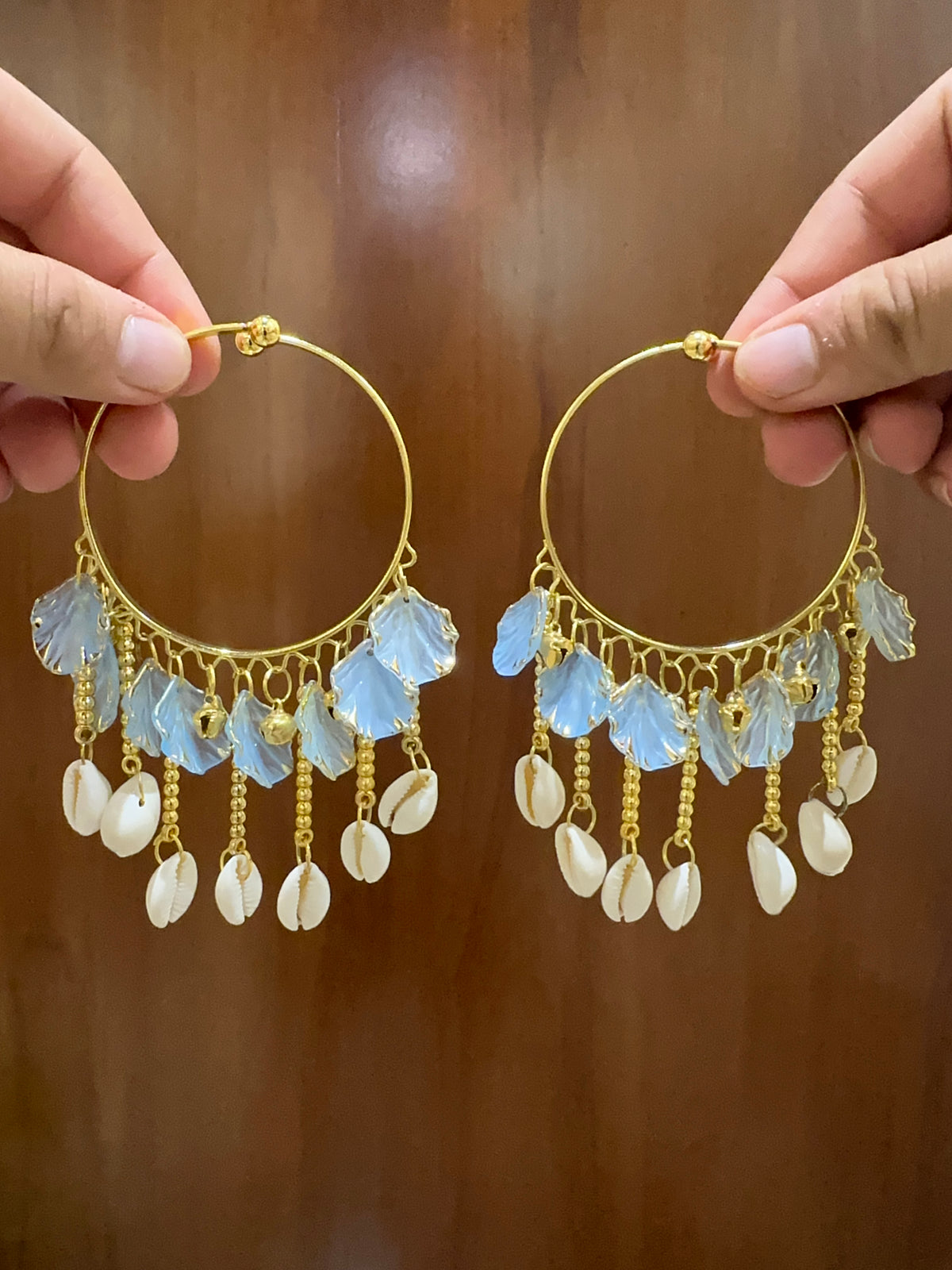 Iridescent Petal & Shell Mini Kalira Bangles