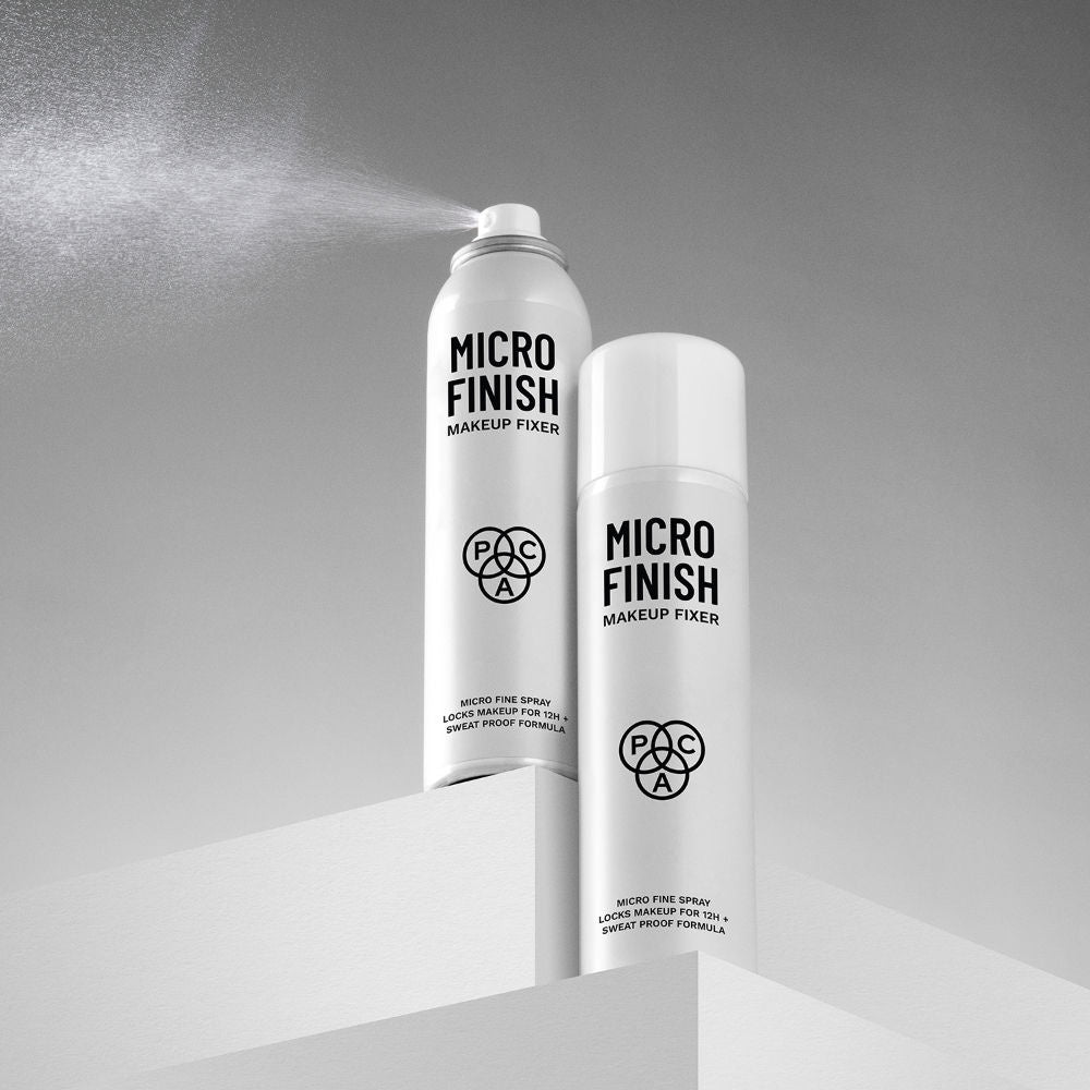 PAC Micro Finish Makeup Fixer Spray - Quick Drying Microfine Mist, Longlasting Sweatproof Formula (120ml)