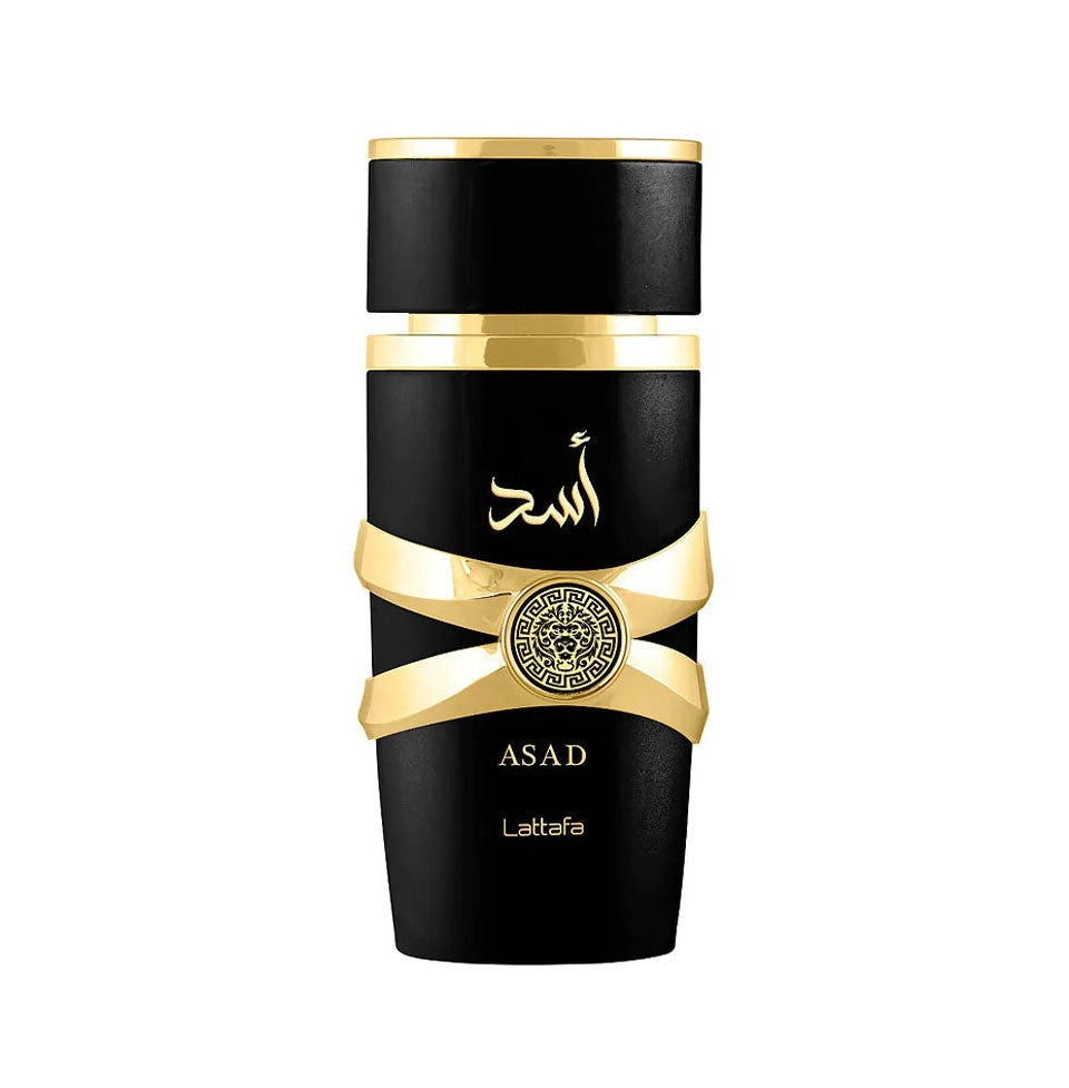 Lattafa Asad Eau De Parfum 100ml Long Lasting Luxury Perfume Spray For Men | Premium Refreshing Oud and Musk Fragrances (Asad)