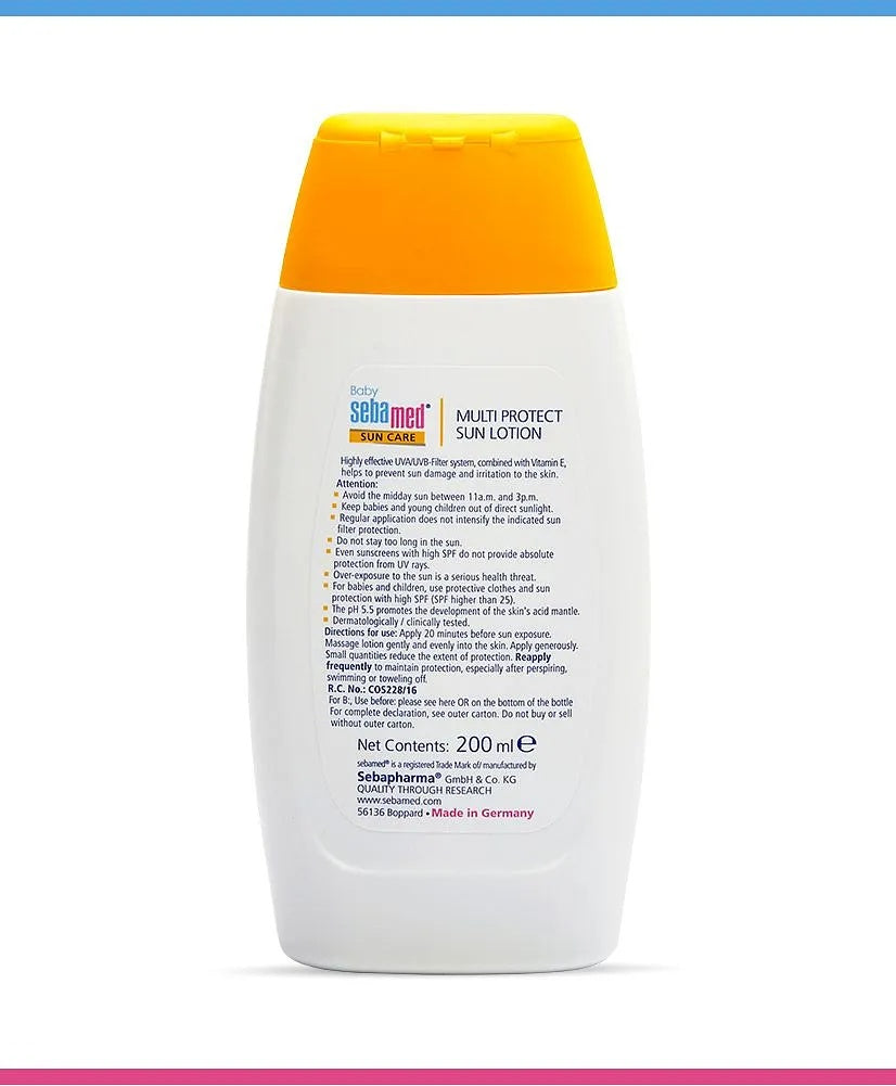 Sebamed Baby Sun Lotion|pH 5.5|Triple Protection with UVA/UVB- Filter|200 ml