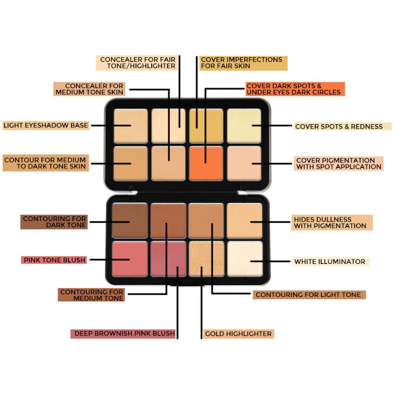Daily Life Forever52 16 Color Camouflage HD Concealer Palette - CHP002 (40gm)