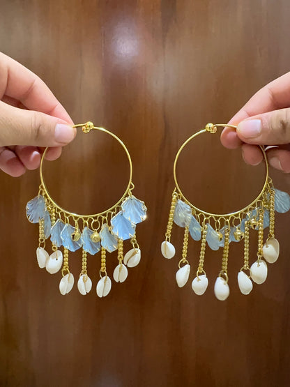 Iridescent Petal & Shell Mini Kalira Bangles