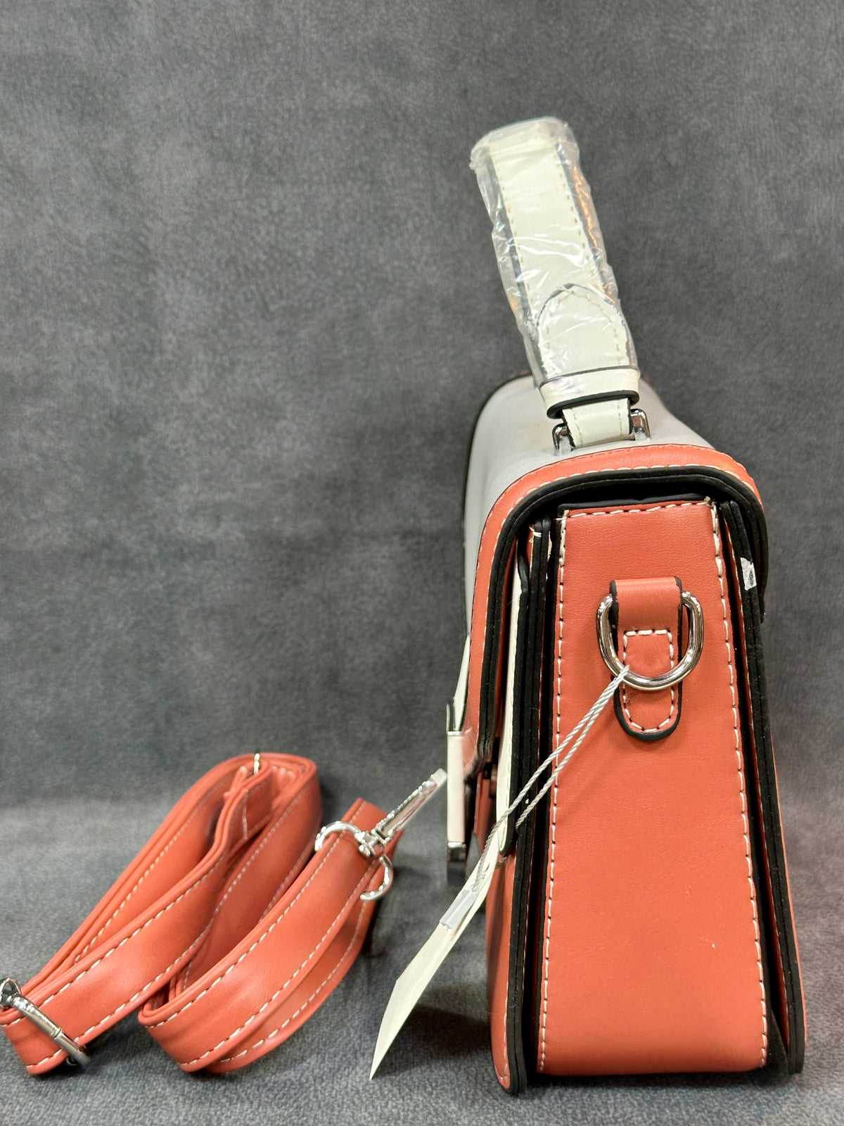 Colour Block Structured Satchel Bag HB002