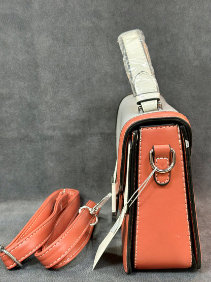 Colour Block Structured Satchel Bag HB002