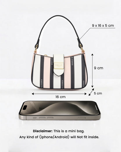 Whimsy Mini Bag- Stripes