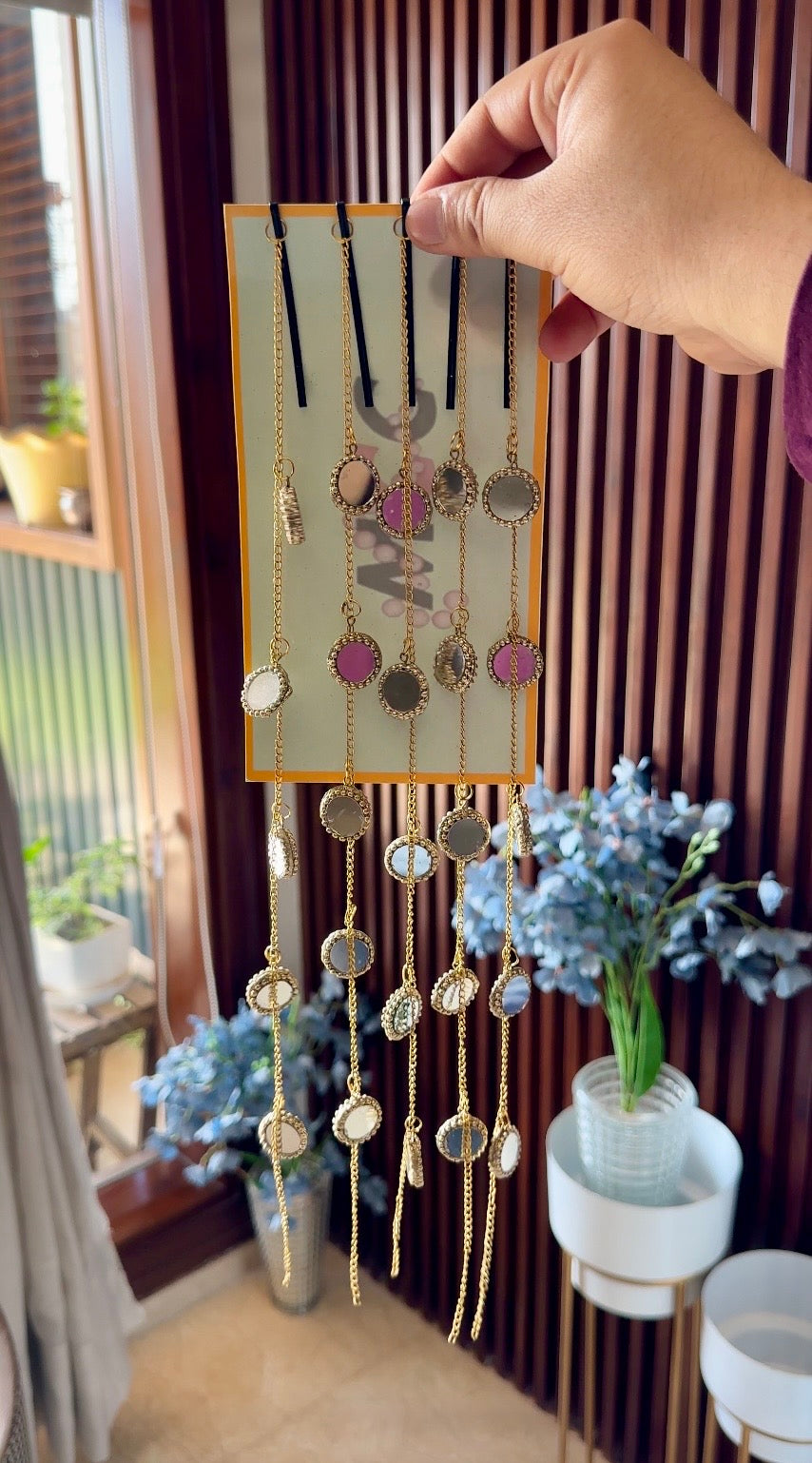 Charm Hair Accessories Mirror Work