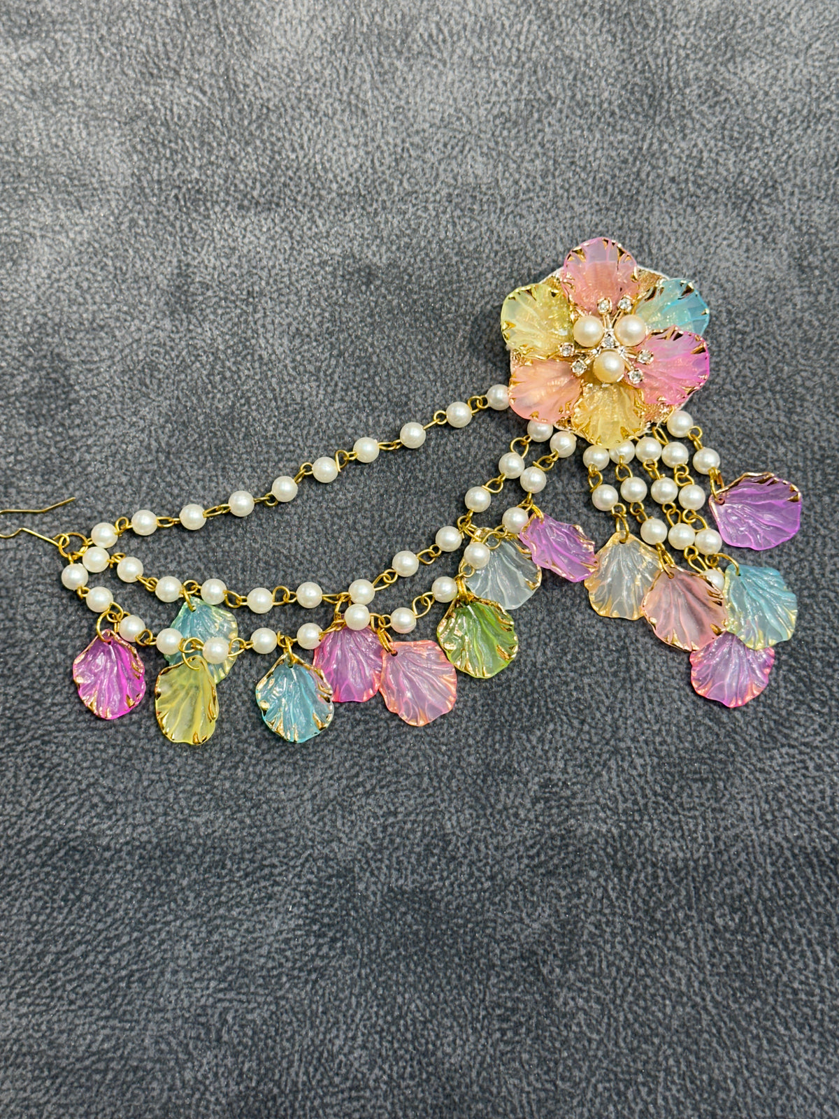 Candy Pastel Floral Earring Tikka Set ET0013