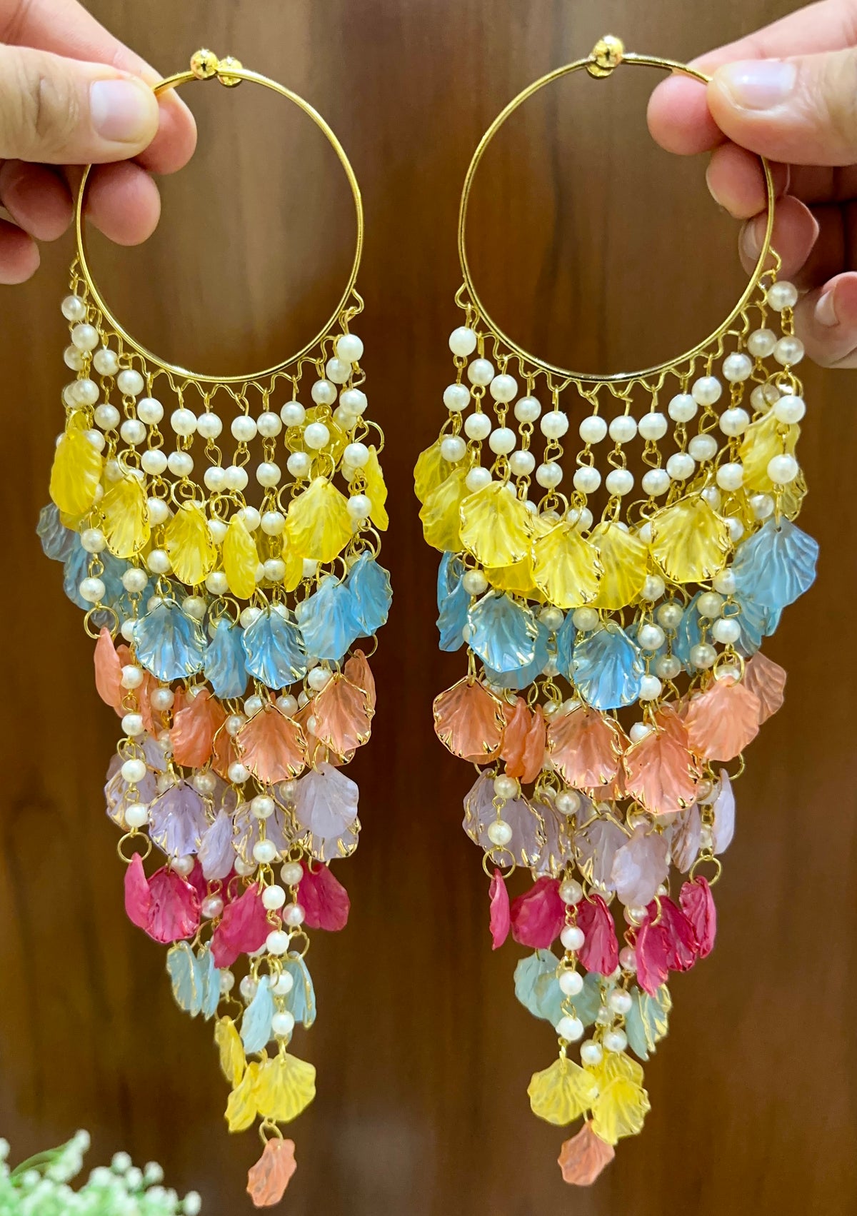 Petal Flower bracelets Rainbow kalira 058