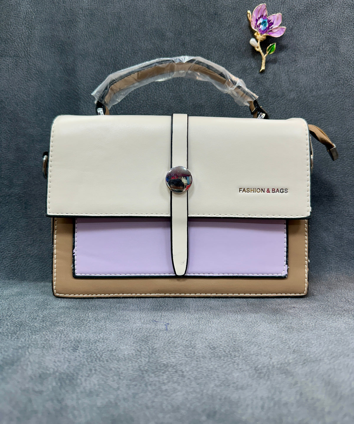 Pastel Color-Block Satchel Bag – The Lily Crossbody Style HB001