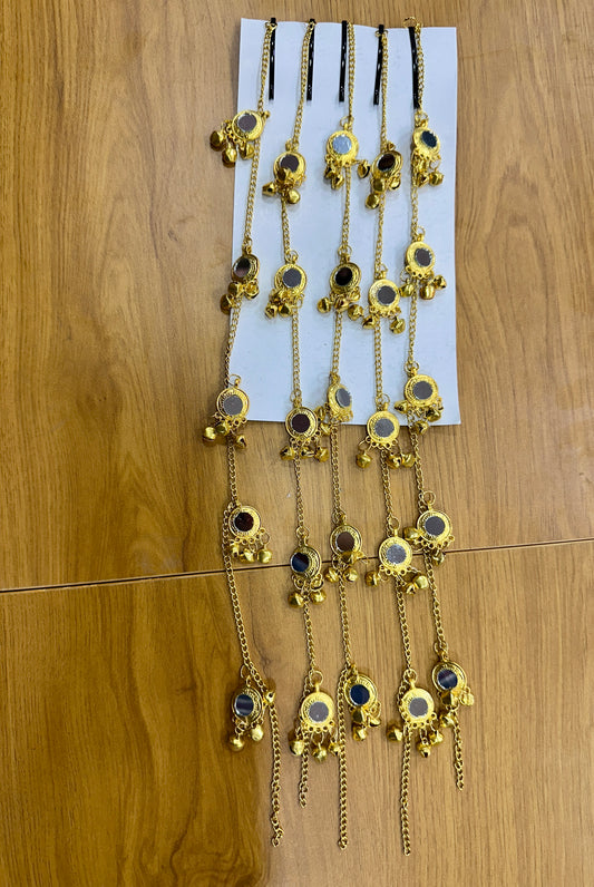 Charm Hair Accessories Mirror Work