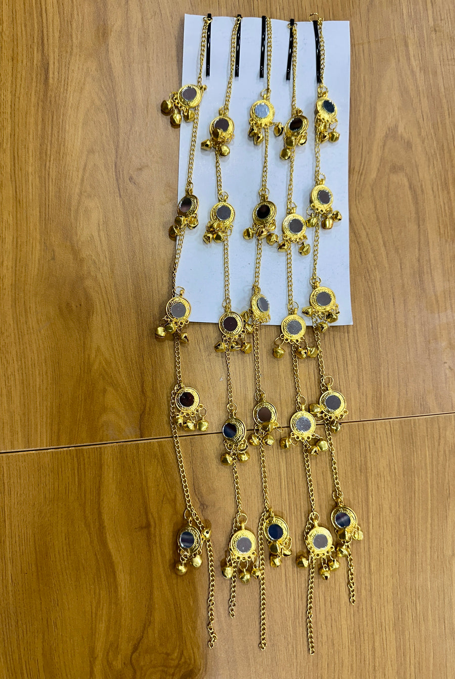 Charm Hair Accessories Mirror Work