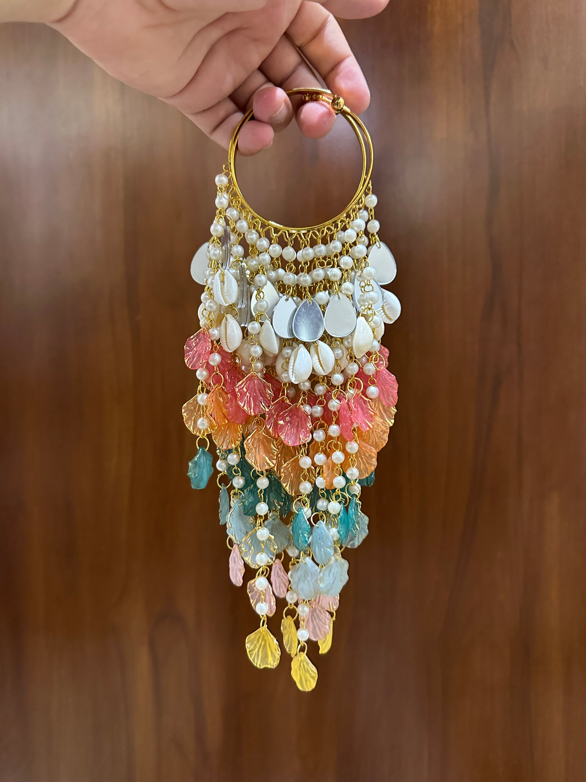 Petal Flower Bracelets Kalira Multi color with Mirrors & Shells