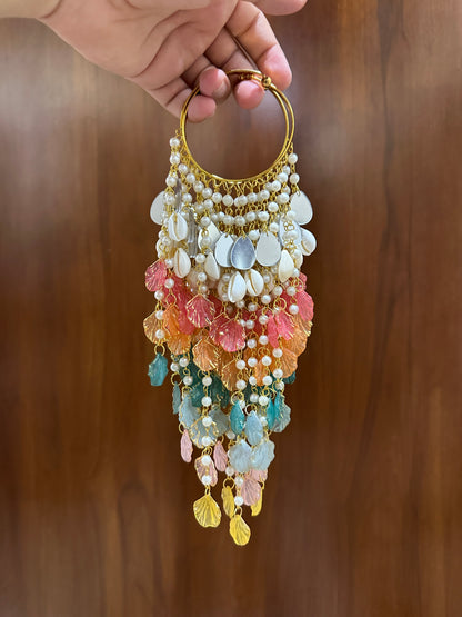 Petal Flower Bracelets Kalira Multi color with Mirrors & Shells