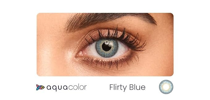 Aquacolor Daily Disposable Colored Lenses with 0 Power. (10 Lens/Box)