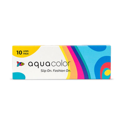 Aquacolor Daily Disposable Colored Lenses with 0 Power. (10 Lens/Box)