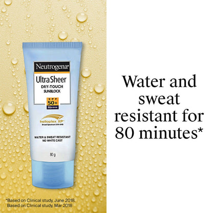 Neutrogena Ultrasheer SPF50+ PA++++ Ultra Light Moisturizing Face Sunscreen Oily & Sensitive Skin (80g)