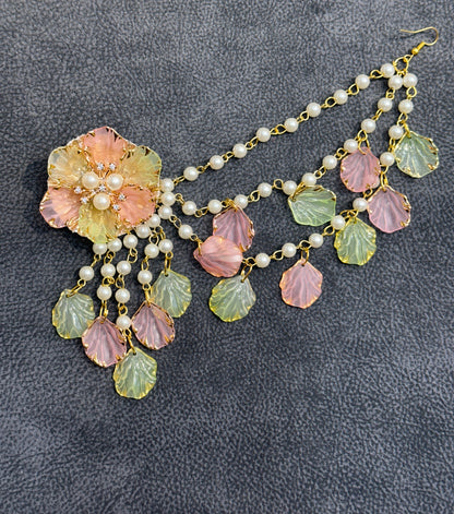 Soft Bloom Earring Tikka Set ET0017