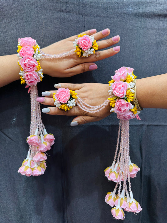 Flower Kalira Pink Rani Yellow