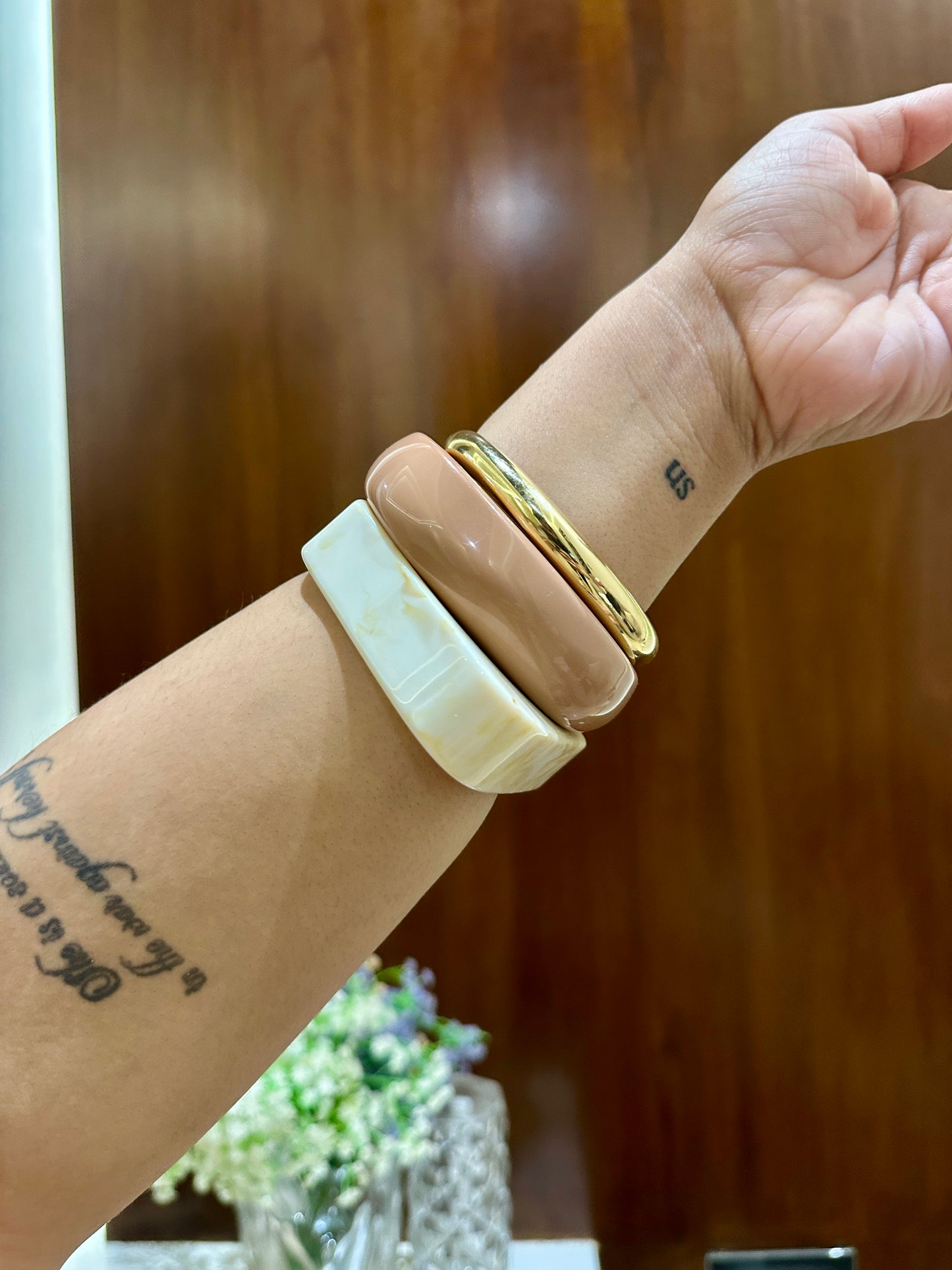 Modern Resin Bangle Stack Set Of 3 RB03