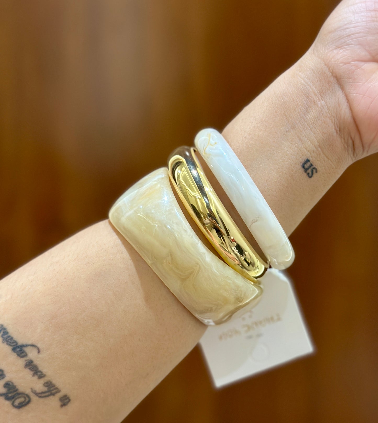 Modern Resin Bangle Stack Set Of 3 RB10