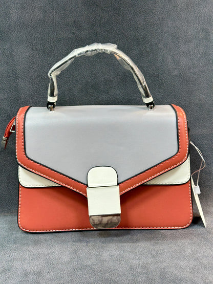 Colour Block Structured Satchel Bag HB002