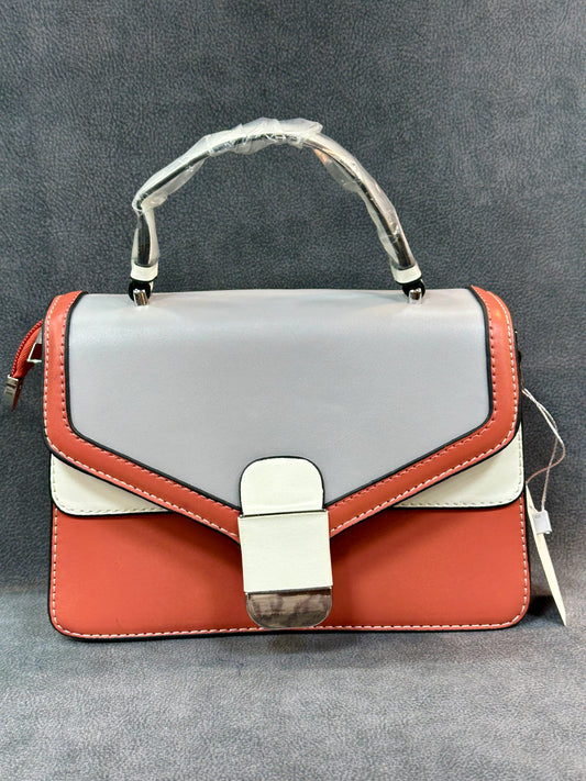Colour Block Structured Satchel Bag HB002