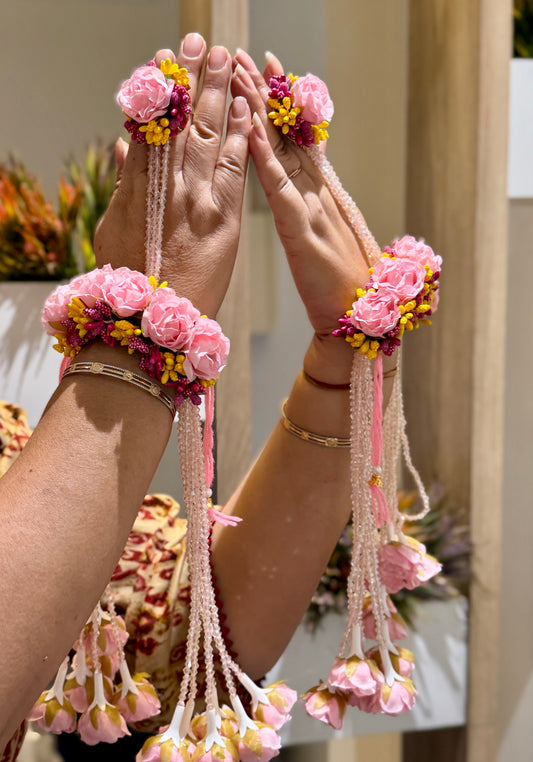 Flower Kalira Pink Yellow Rani