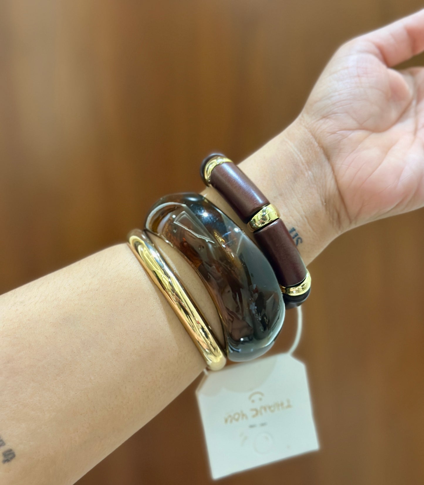 Modern Resin Bangle Stack Set Of 3 RB 09