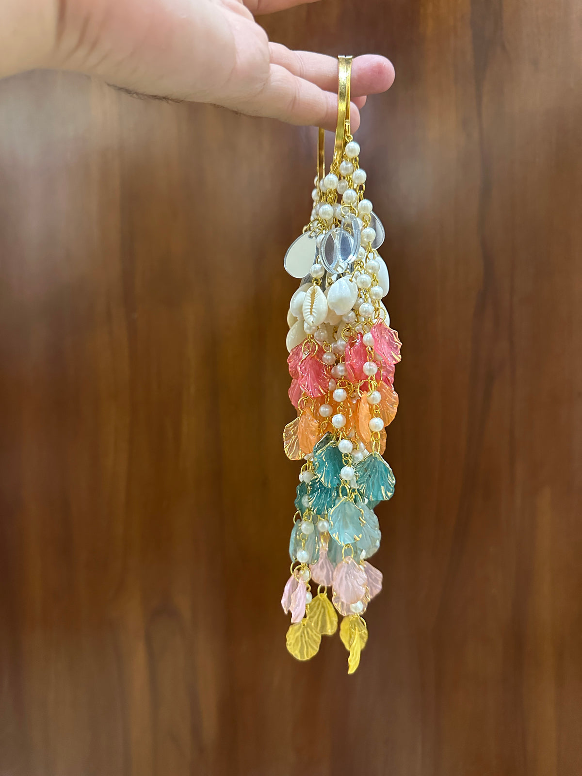 Petal Flower Bracelets Kalira Multi color with Mirrors & Shells