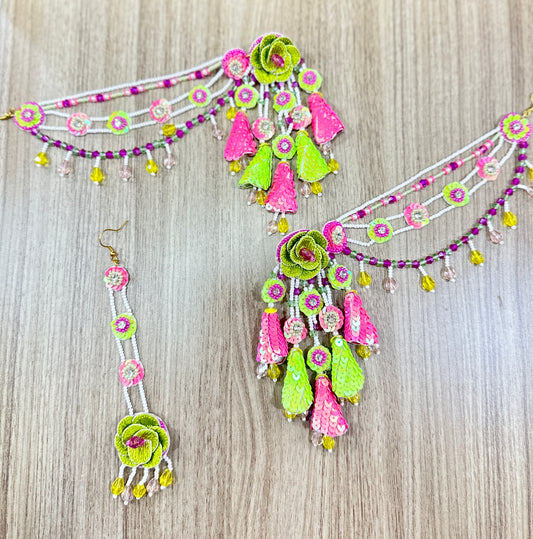 Beaded Handmade Jewellery Parrot Pink