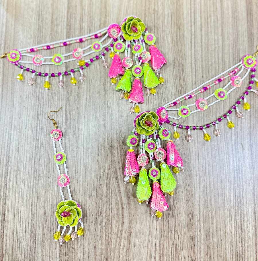 Beaded Handmade Jewellery Parrot Pink