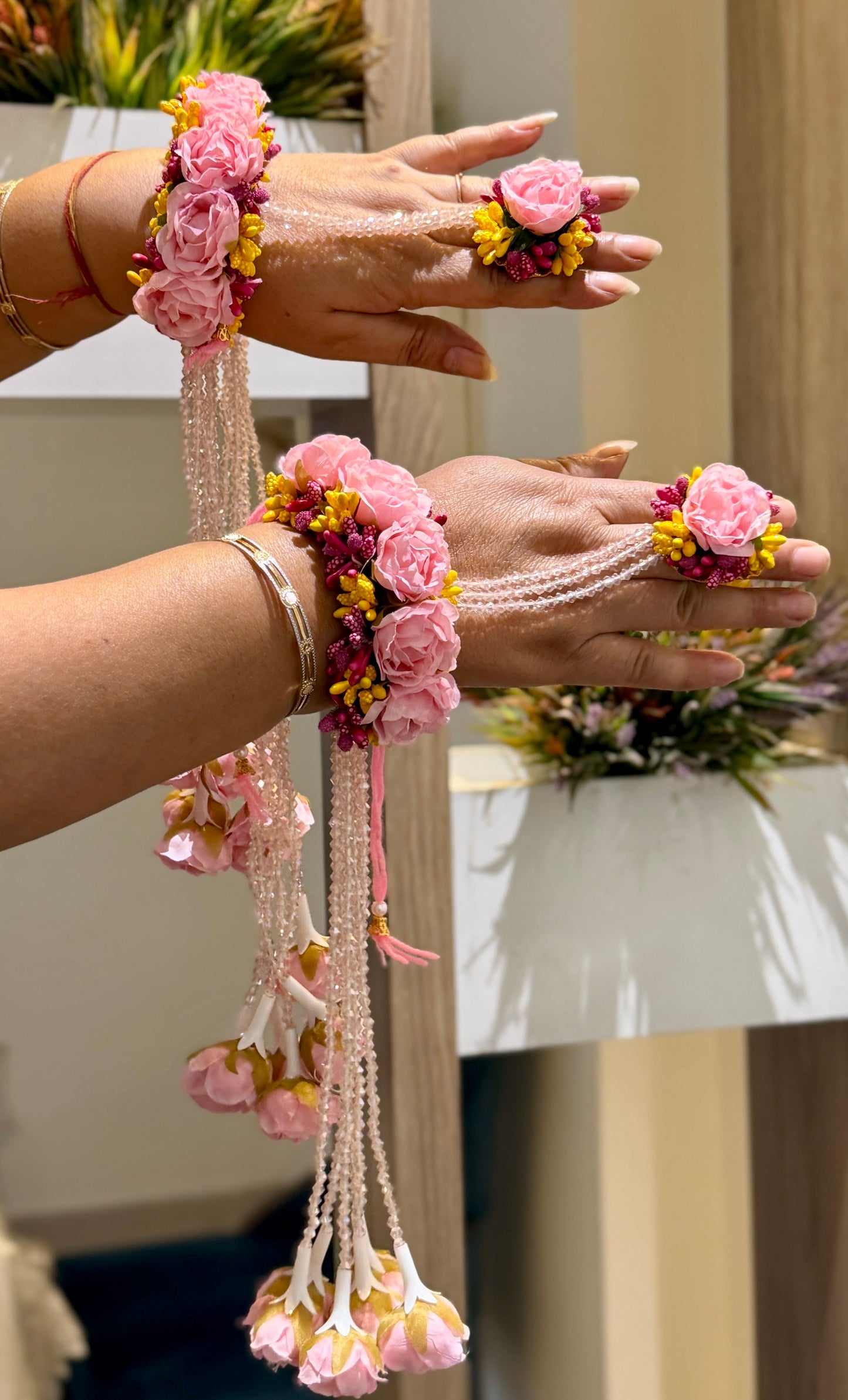 Flower Kalira Pink Rani Yellow