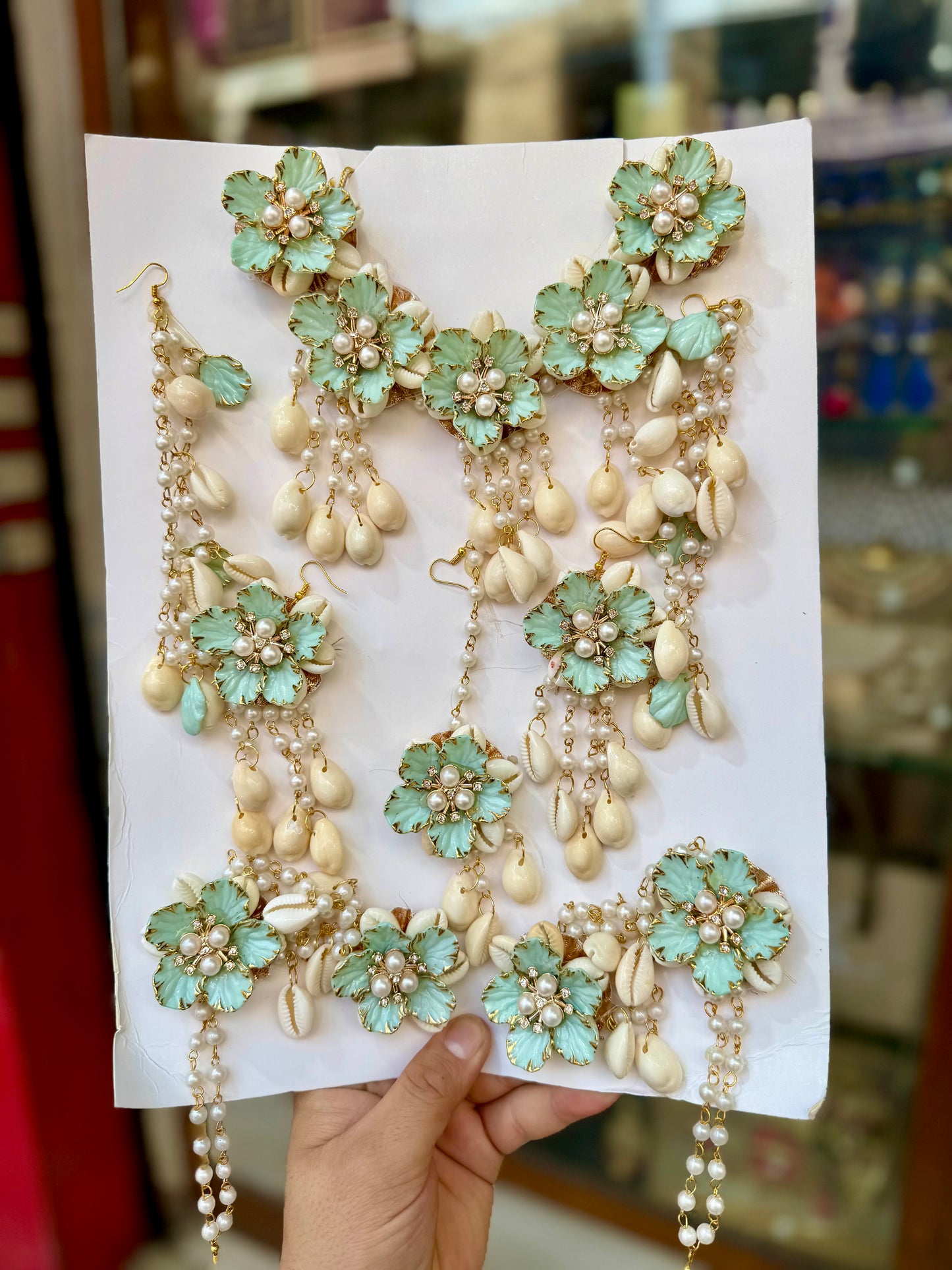 Paint Pista Shells Jewellery