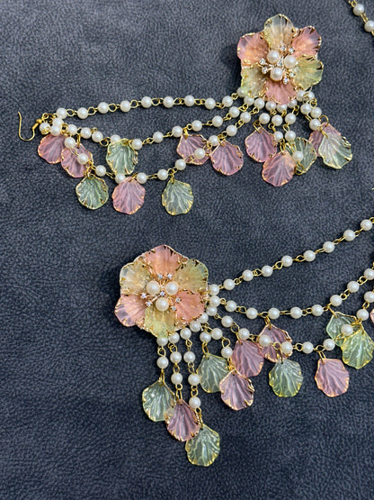 Soft Bloom Earring Tikka Set ET0017