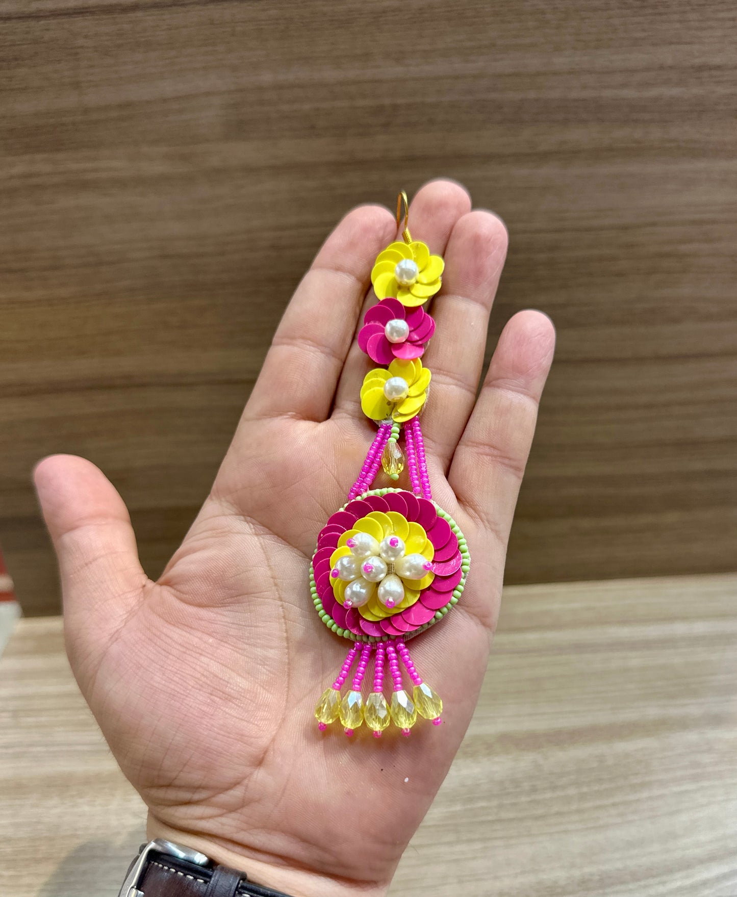 Neon Bloom Mehndi Beaded Jewellery Set