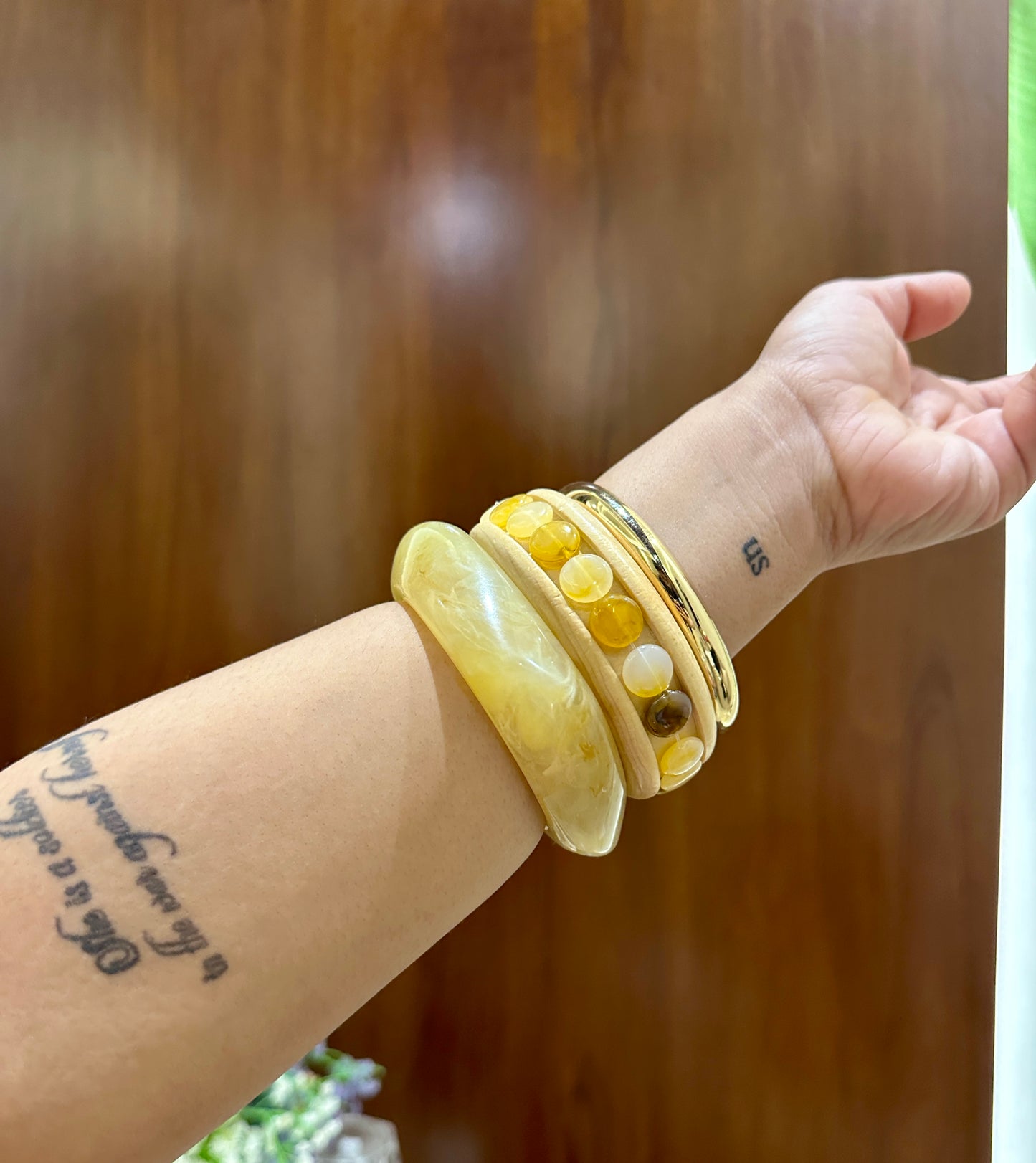 Modern Resin Bangle Stack Set Of3 RB05