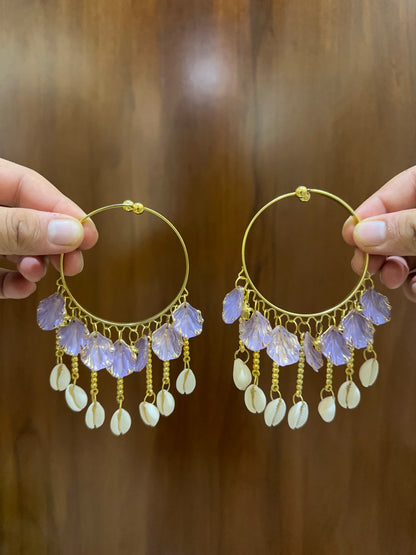 Lilac Petal & Shell Mini Kalira Bangles