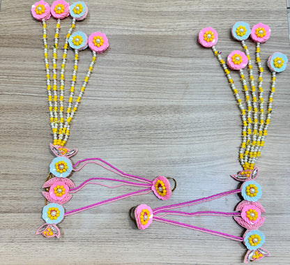 Beaded Handmade jewellery For Haldi Mehandi Full Set