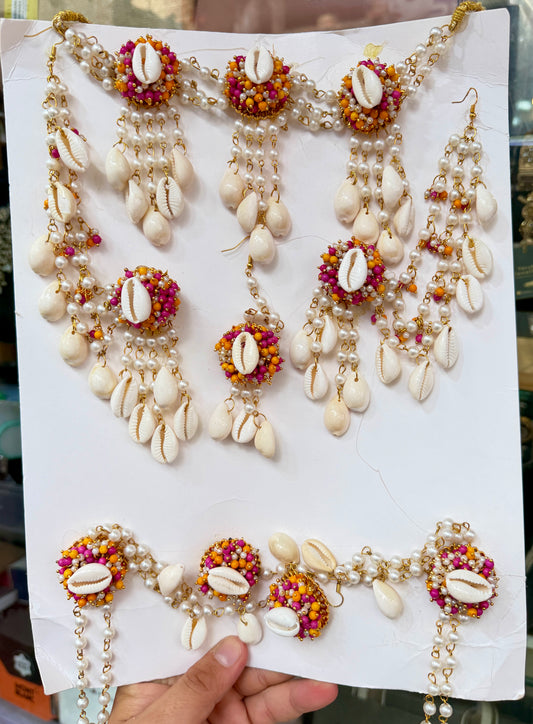 Pink Yellow Pearl Shells Jewellery K135