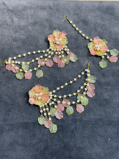 Soft Bloom Earring Tikka Set ET0017