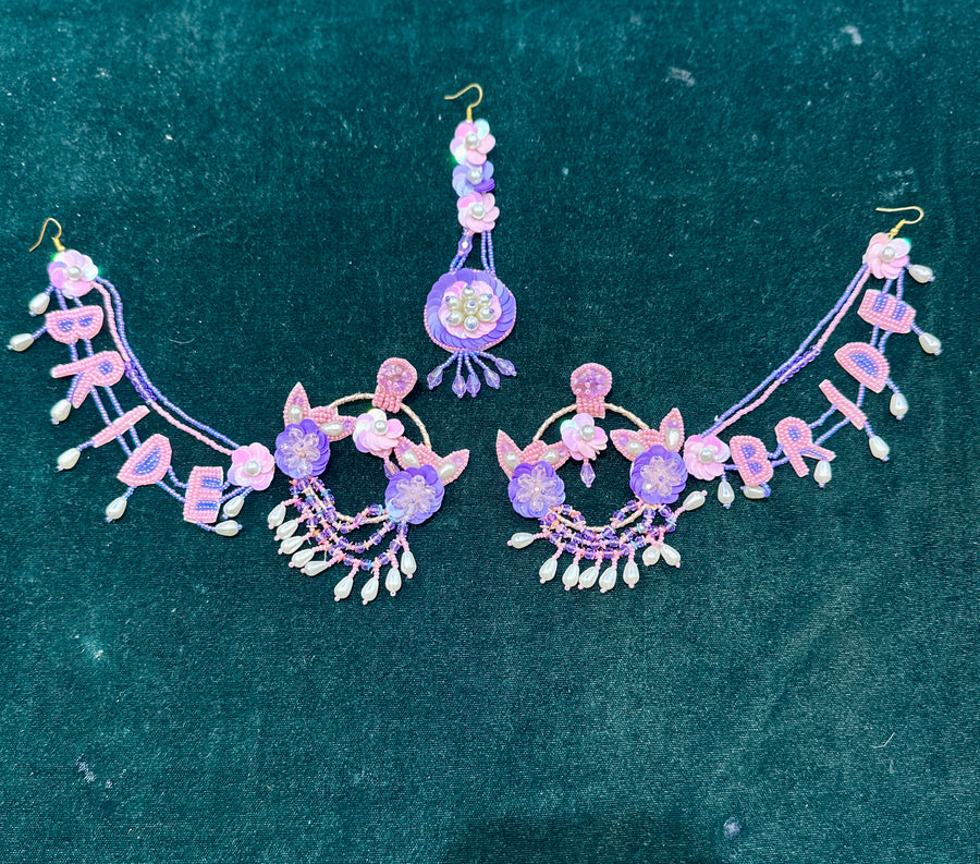 Beaded Handmade jewellery For Haldi Mehandi.