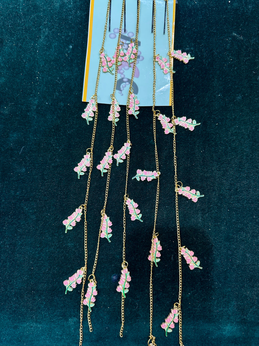Charm Hair Accessories leaves pattern