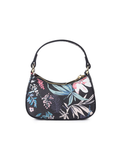 Fleur Mini Bag- Black Floral