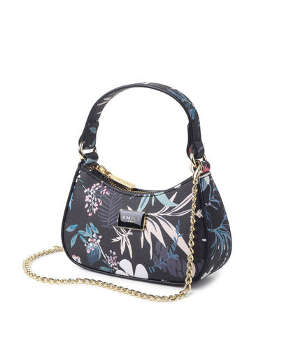Fleur Mini Bag- Black Floral