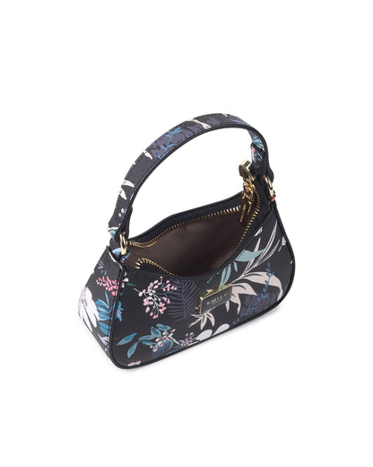 Fleur Mini Bag- Black Floral