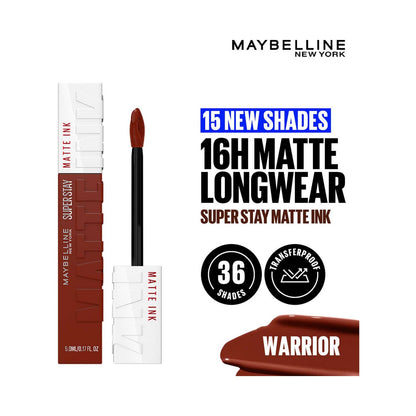 Maybelline New York Super Stay Matte Ink Liquid Lipstick, Lasts Up to 16 Hours