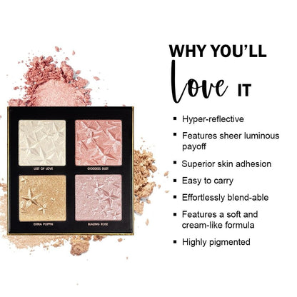 Daily Life Forever52 Desert Glow 4 Color Highlighter Palette (5.3 g)