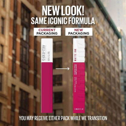 Maybelline New York Super Stay Matte Ink Liquid Lipstick, Lasts Up to 16 Hours