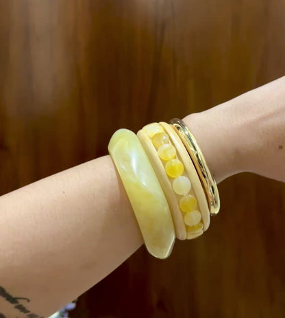 Modern Resin Bangle Stack Set Of3 RB05